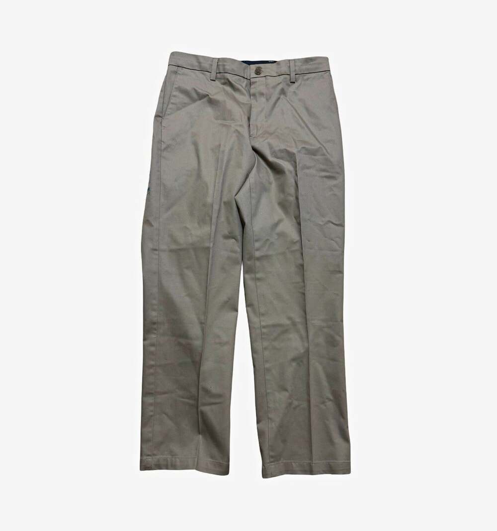 Dockers Beige Chino Pants Men's 32W Classic Fit Stretch Twill Flat Front